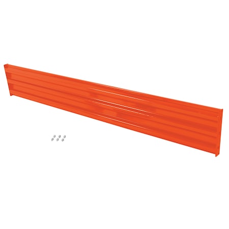 Vestil BOLT-ON STYLE GUARD RAIL 10 FT ORANGE GR-F3R-BO-10-OR